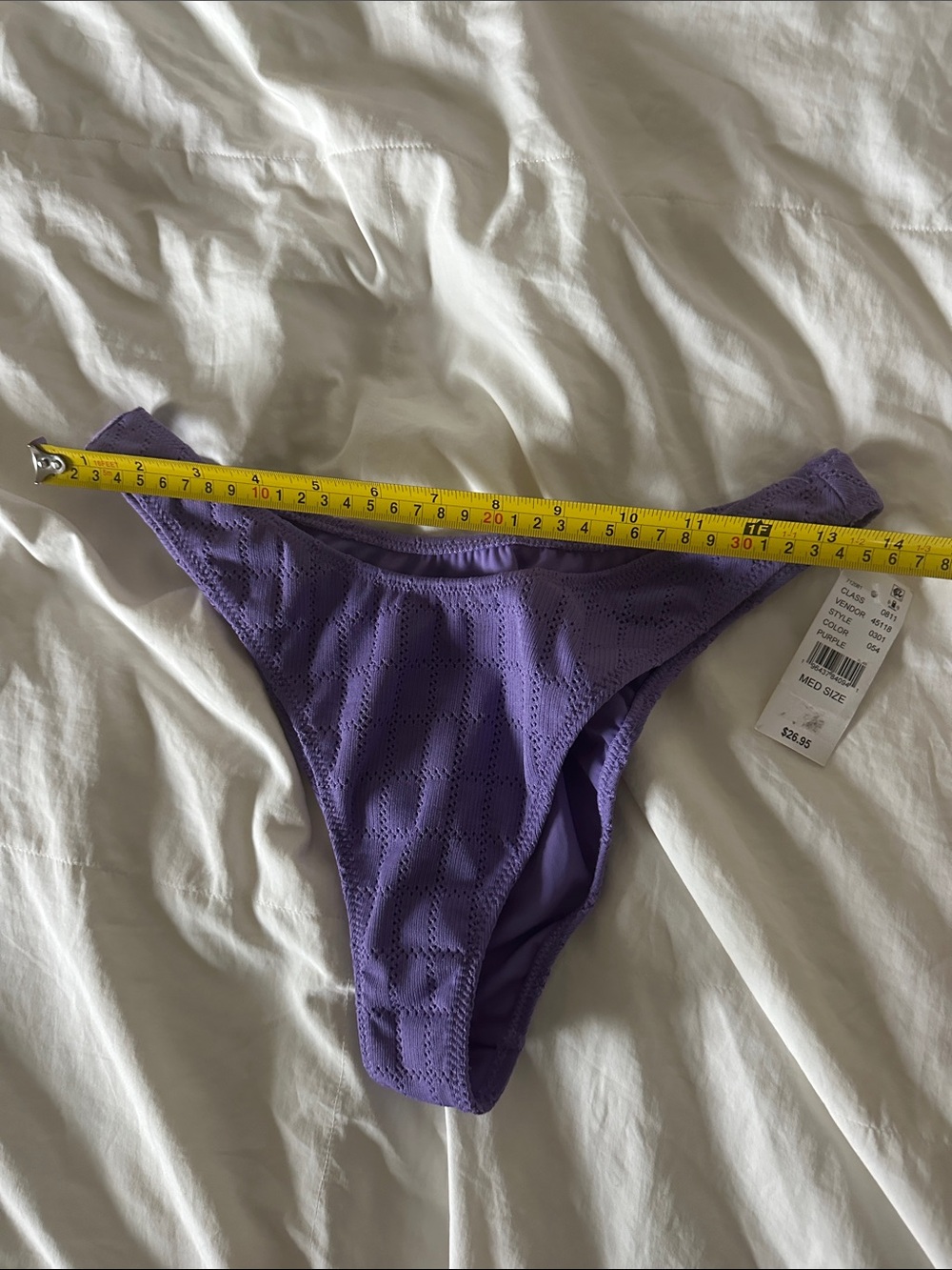 PacSun Purple High-Cut Bikini Bottom Medium - Picture 4 of 5
